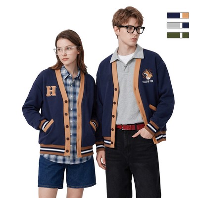 Personalized Customization Cotton Varsity Cardigan