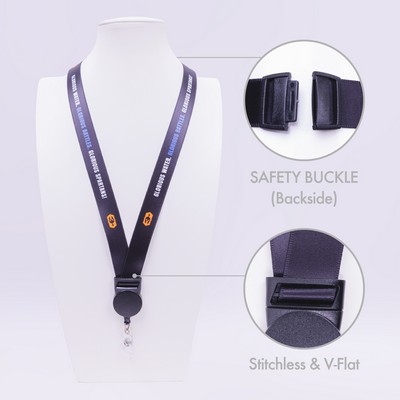 1" Badge Reel™ V-Flat™ Stitchless Lanyard